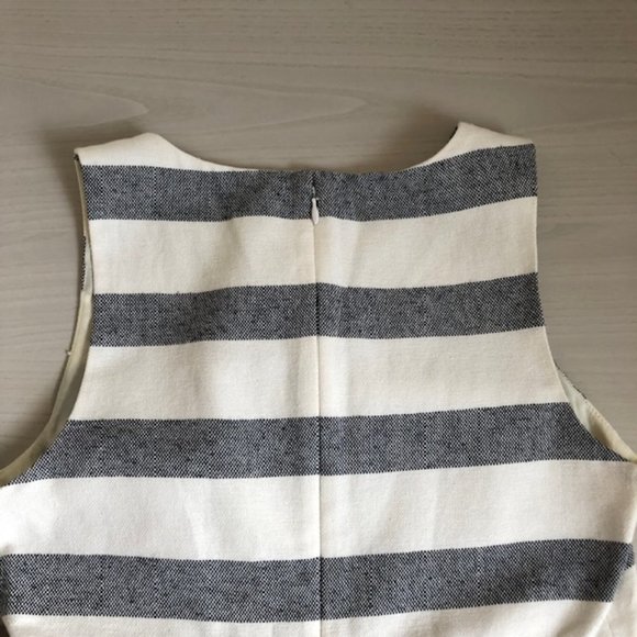 J. Crew Factory Navy and White Dress - Picture 4 of 7